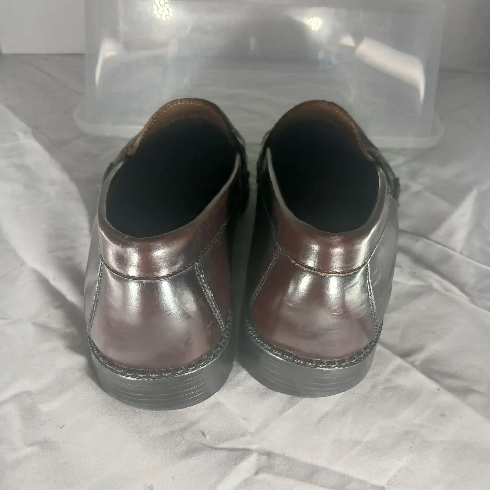 Bostonian Mens Brown Leather Penny Loafers Dress Shoes Size 8M‎